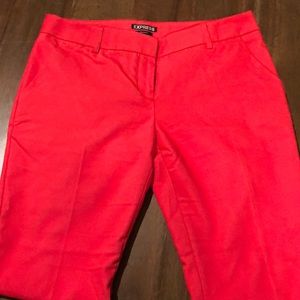 Red Columnist Ankle Pant